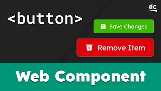How to Build Icon Buttons with Web Components JavaScript Tutorial