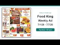 Food King Weekly Ad 26 - 26 Top 10 Deals