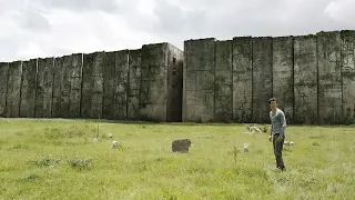 مجموعة رجال وامراة واحدة محبوسين في غابة محصنة بجدار سميك ويبحثون عن الحل للخروج The Maze Runner 