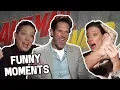 Paul Rudd Evangeline Lilly FUNNY MOMENTS - Ant-Man and the Wasp Cast
