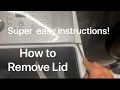 Remove Top Lid - Kenmore Series 600 700