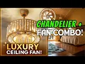 Best Chandelier Ceiling Fan 2025 Gold Crystal Fan with LED Light Review