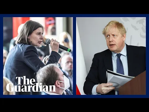 Ukrainian activist close to tears as she berates Boris Johnson over failure to do more - YouTube thumbnail