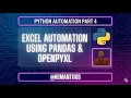 Python Excel Automation Reports Charts Summary - Part 4