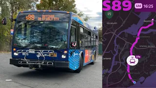 FULL BUS JOURNEY New Jersey Bound on the S89 Limited