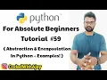 Abstraction Encapsulation Python Tutorials For Absolute Beginners In Hindi