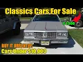 Classic Cars 1980 Oldsmobile 98 7 500
