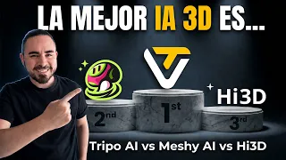 Probé Tripo, Meshy y Hitem: solo UNA IA 3D funciona de verdad! 😨