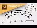 How to create ribbons and banners in Adobe Illustrator