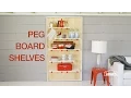 DIY Decorative Pegboard Shelving Unit