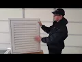 Aluminum hinged gable vent for easy attic access