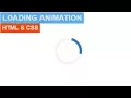 How to easily design loading animation using HTML CSS