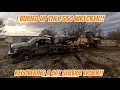 I STUCK THE F550 WRECKER TRYING TO RECOVER A CAT SERVICE TRUCK YankumRopes