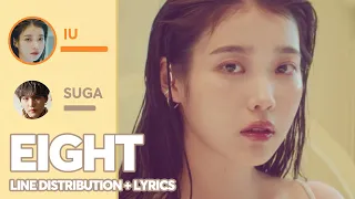iu feat suga eight color coded lyrics line distribution 