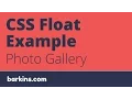 CSS Float Property Photo Gallery Example