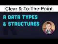 R Data Types Structures