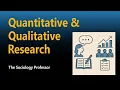 Research Methods Quantitative vs Qualitative Analysis
