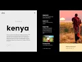 02 Kenya HTML CSS Javascript GSAP Animation tutorial