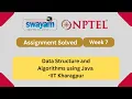 Data Structure And Algorithms Using Java Week 7 NPTEL ANSWERS My Swayam NPTEL 2024