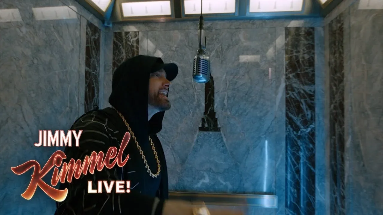 EXCLUSIVE - Eminem Performs “Venom” from the Empire State Building! Presented by Google Pixel 3