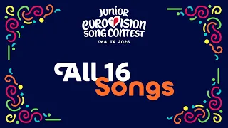 Junior Eurovision 2026: All 16 Songs - Official Video Roundup | #JESC2026