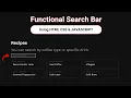 Search Bar Using JavaScript Working Search Bar with HTML CSS JAVASCRIPT Web Designing Tutorial