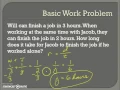 A Ch 6 Work Word Problems