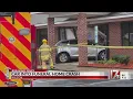 Car crashes into funeral home in Wilson