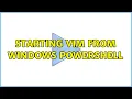 Starting vim from Windows PowerShell 2 Solutions