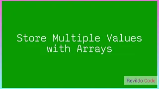 Store Multiple values with Array in javascript Javascript Full Course