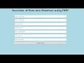How to Insert data into DataBase using PHP and Mysqli