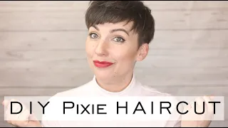 CUTTING MY OWN HAIR Pixie Haircut Women s Short Hair Minimalist Style Emily Wheatley