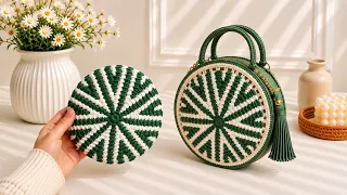 DON'T MISS THIS! ❤️ Easy Crochet Round Bag Tutorial You’ll Love