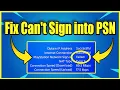 How to FIX PS4 Can t Sign into PSN Account Sign in Failed Easy Method