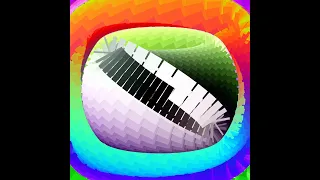 color oscillating circle 3D rotations Made with Processing