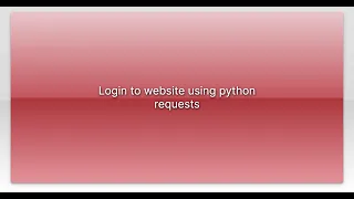 Login to website using python requests