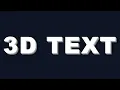 Make Amazing 3D Text with Simple HTML CSS