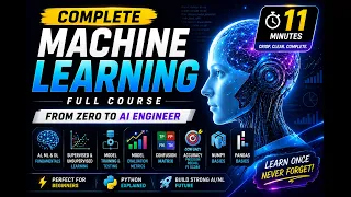 Master Machine Learning in 11 Minutes AI Deep Learning NumPy Pandas Explained
