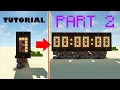 How to build a Minecraft digital clock - Part 2