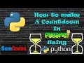How to make a Countdown on Pygame using Python