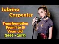 Sabrina Carpenter transformation from 1 to 18 years old