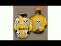 Pittsburgh Steelers Halloween Skull 3D Hoodie Yellow Black Graphic