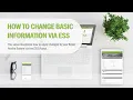 How To Change Basic Information via ESS
