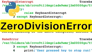 ZeroDivisionError Python Tutorial
