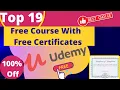 Top 19 Udemy Free Course With Free Certificate Udemy 100 Off Udemy Free Coupon