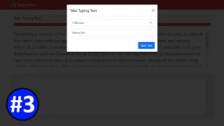 Make a Typing Test Website Using Javascript - typingbaba com clone