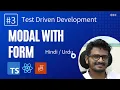 Create Modal with Form in React TDD in React Hindi Urdu