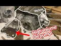 Installing high volume oil pump on Honda crf50 TBparts stage 3 88cc big bore kit pt 1