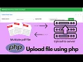 how to upload multiple pdf or image file and store in database using php single to multi file store
