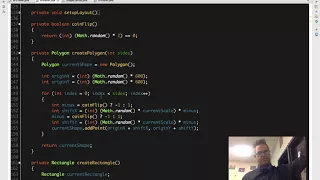 Creating Java shapes